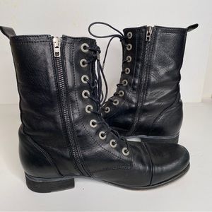 Black Diesel Lace Up Boots